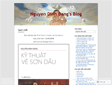 Tablet Screenshot of nguyendinhdang.wordpress.com