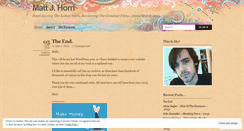 Desktop Screenshot of mattjhorn.wordpress.com
