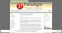 Desktop Screenshot of paradigmdefault.wordpress.com