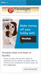 Mobile Screenshot of paradigmdefault.wordpress.com