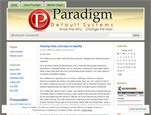 Tablet Screenshot of paradigmdefault.wordpress.com