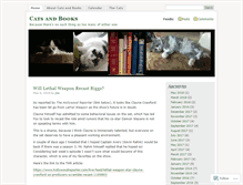 Tablet Screenshot of catsandbooks.wordpress.com