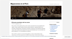 Desktop Screenshot of migracionesenelperu.wordpress.com