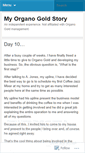 Mobile Screenshot of myorganogoldstory.wordpress.com