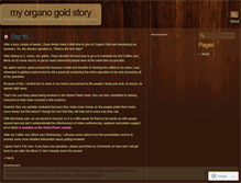 Tablet Screenshot of myorganogoldstory.wordpress.com