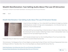 Tablet Screenshot of blogwealthmanifestation.wordpress.com