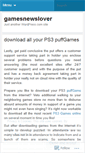 Mobile Screenshot of gamesnewslover.wordpress.com