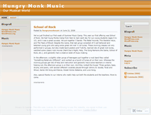 Tablet Screenshot of hungrymonkmusic.wordpress.com