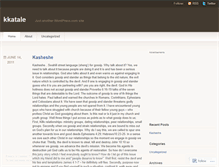 Tablet Screenshot of kkatale.wordpress.com
