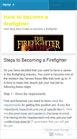 Mobile Screenshot of howdoyoubecomeafirefighter.wordpress.com