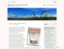 Tablet Screenshot of flaxseed.wordpress.com