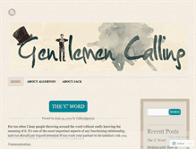 Tablet Screenshot of gentlemencalling.wordpress.com