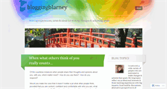 Desktop Screenshot of bloggingblarney.wordpress.com