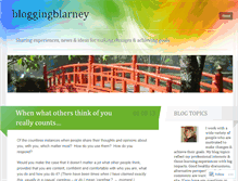 Tablet Screenshot of bloggingblarney.wordpress.com