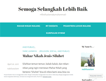 Tablet Screenshot of nabilussalam.wordpress.com