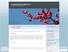 Tablet Screenshot of peanutbutteryelleytime.wordpress.com