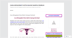 Desktop Screenshot of caramengobatikistarahimsampaisembuh.wordpress.com