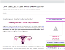 Tablet Screenshot of caramengobatikistarahimsampaisembuh.wordpress.com