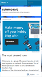 Mobile Screenshot of cutemosaic.wordpress.com