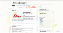 Desktop Screenshot of dawnsingapore.wordpress.com