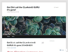 Tablet Screenshot of gotdirtcallthecleaninggurus.wordpress.com