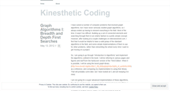Desktop Screenshot of kinestheticcoding.wordpress.com