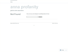 Tablet Screenshot of annaprofanity.wordpress.com