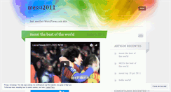 Desktop Screenshot of messi2011.wordpress.com