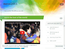 Tablet Screenshot of messi2011.wordpress.com