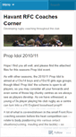 Mobile Screenshot of havantrfccoachescorner.wordpress.com