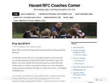 Tablet Screenshot of havantrfccoachescorner.wordpress.com