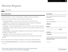 Tablet Screenshot of donniebryant.wordpress.com
