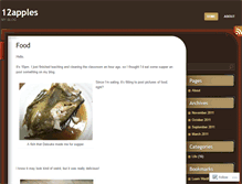 Tablet Screenshot of 12apples.wordpress.com