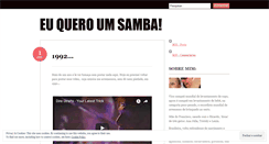 Desktop Screenshot of euqueroumsamba.wordpress.com