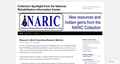 Desktop Screenshot of naricspotlight.wordpress.com