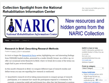 Tablet Screenshot of naricspotlight.wordpress.com
