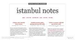 Desktop Screenshot of istanbulnotes.wordpress.com