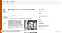 Desktop Screenshot of noodleonthis.wordpress.com