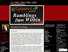 Tablet Screenshot of containedwithin.wordpress.com