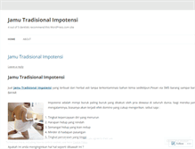 Tablet Screenshot of jamutradisionalimpotensi.wordpress.com