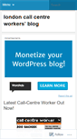 Mobile Screenshot of callcentreworker.wordpress.com