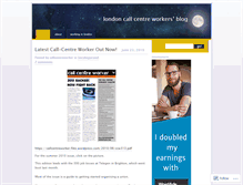 Tablet Screenshot of callcentreworker.wordpress.com