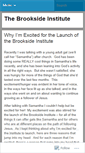 Mobile Screenshot of brooksideinstitute.wordpress.com