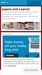 Mobile Screenshot of papersandapencil.wordpress.com