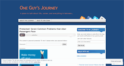 Desktop Screenshot of oneguysjourney.wordpress.com