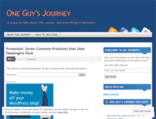 Tablet Screenshot of oneguysjourney.wordpress.com