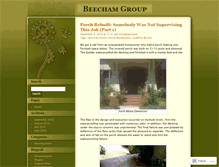 Tablet Screenshot of beechamgroup.wordpress.com
