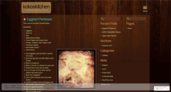 Desktop Screenshot of kokoskitchen.wordpress.com