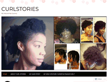 Tablet Screenshot of curlstories.wordpress.com