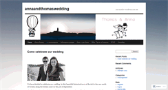 Desktop Screenshot of annaandthomaswedding.wordpress.com